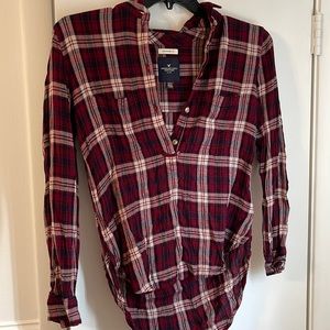 American eagle maroon flannel